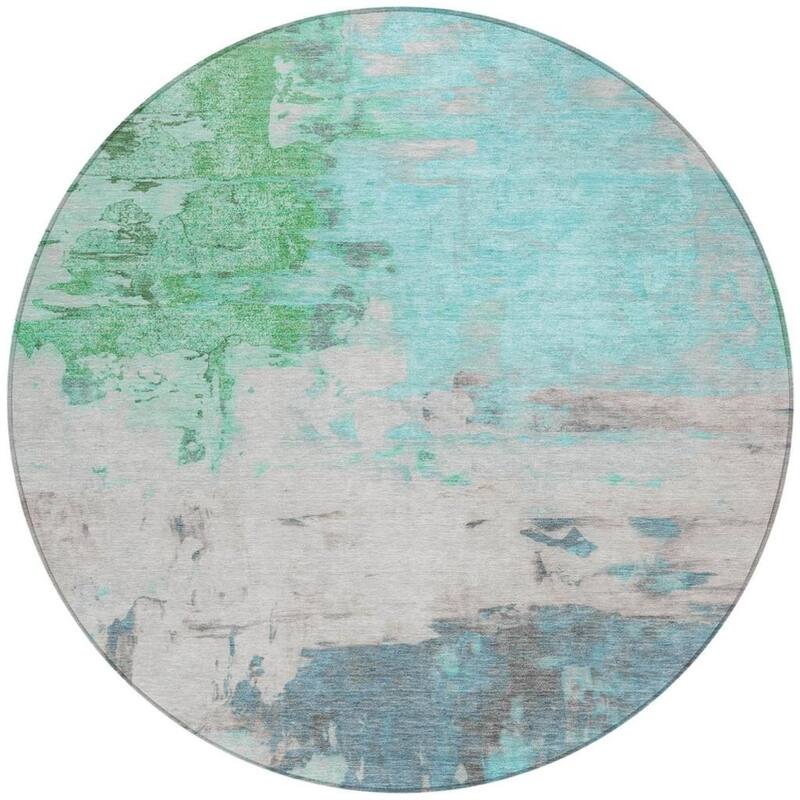 HomeRoots Abstract Transitional Rectangle Outdoor Rug