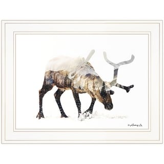 Arctic Reindeer 1 White Framed Print Wall Art - Bed Bath & Beyond