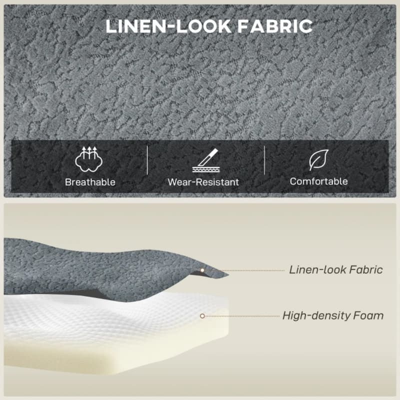 115.7" Velvet Sectional Sofa with 2 Ottomans, No Assembly Required