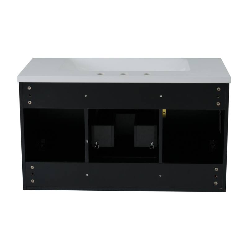 72" Wall Mounted Floating Bathroom Vanity with Storage Cabinet and Drawers