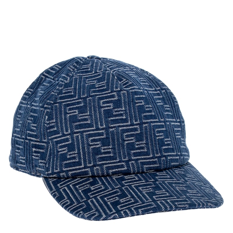 Fendi FF Denim Baseball Cap - Denim Blue