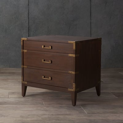 SAFAVIEH Couture Girija 3-Drawer Wood Nightstand