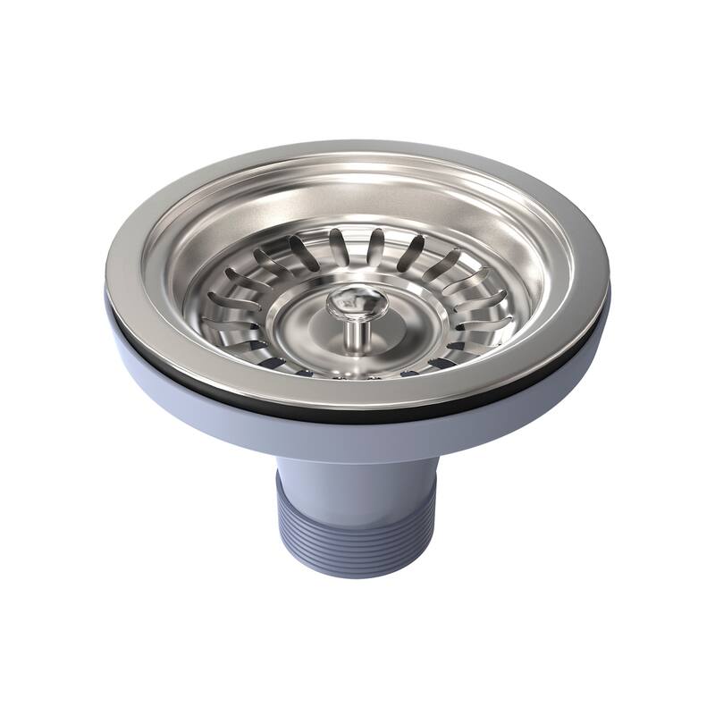 Swiss Madison SM-KD788 4-1/2" Slotted Stainless Steel Drain - Stainless Steel - Stainless Steel