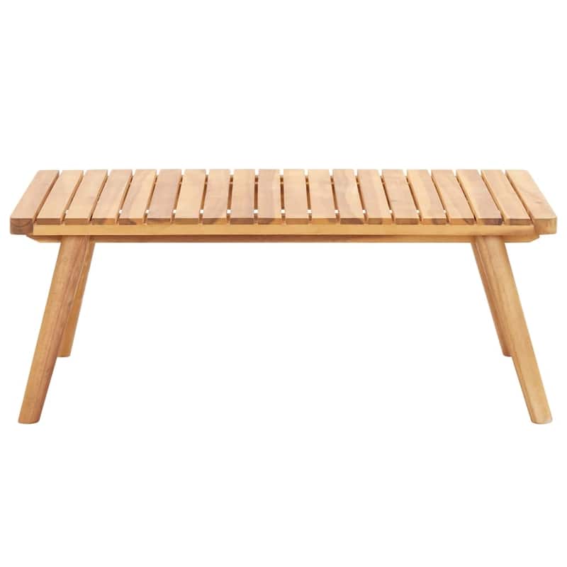 vidaXL Patio Lounge Set Outdoor Sectional Sofa Set Table Solid Wood Acacia - 23.6" x 25.6" x 25.6"