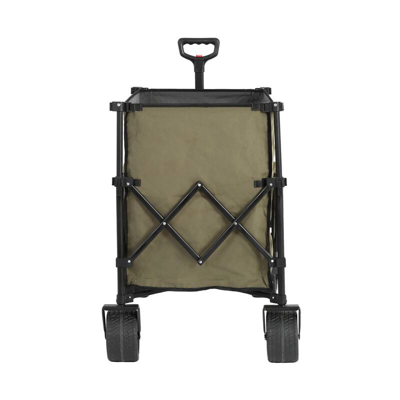 Beach Wagon with Big Wheels, Drink Holders, 300L Capacity, Foldable