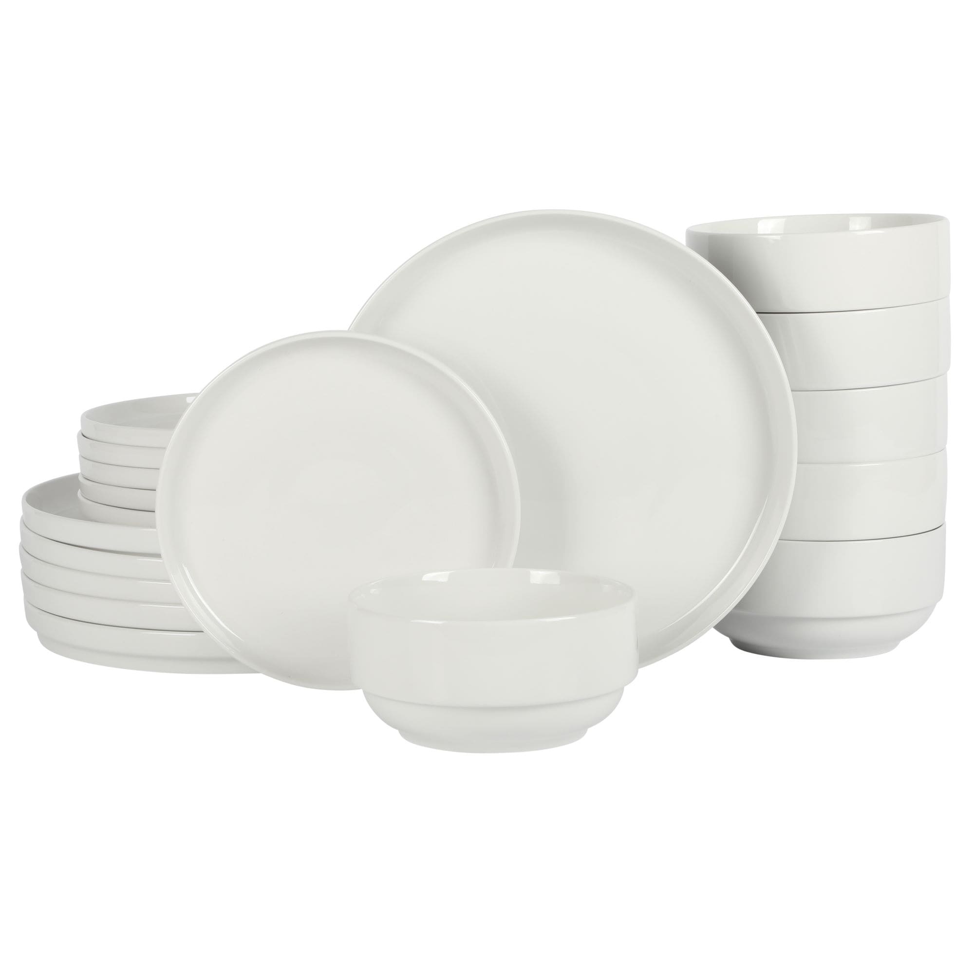 Gibson Home Rothenberg Stackable 18 Piece Porcelain Dinnerware Set