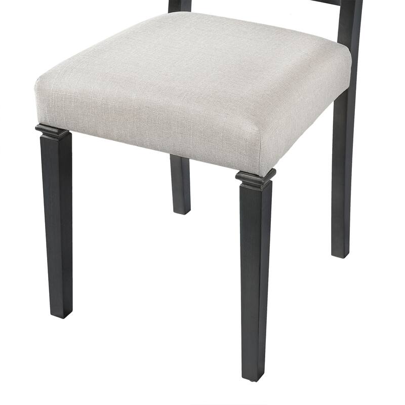 6-Piece Dining Table Set, Including 1 Rectangular Table, 4 Upholstered Chairs & 1 Bench, Wooden Kitchen Table & Chair Set