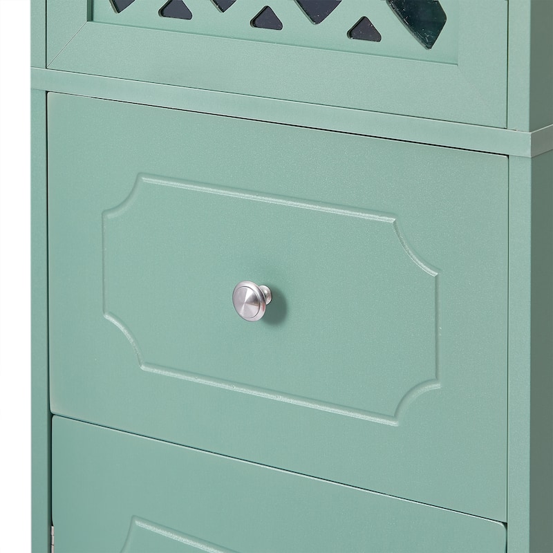 Freestanding Storage Cabinet with Drawer and Doors