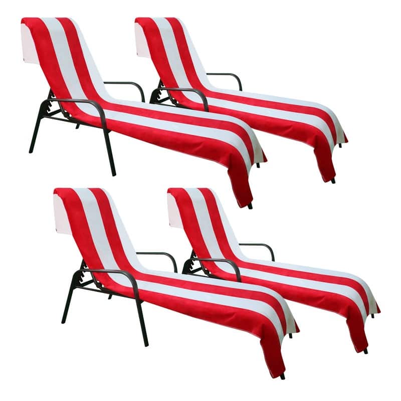 Superior Cabana Cotton Towel/ Chaise Lounge Chair Cover