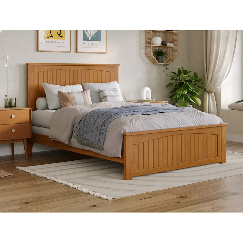 AFI, Nantucket Foundation Bed with Matching Footboard - Light Toffee - Full