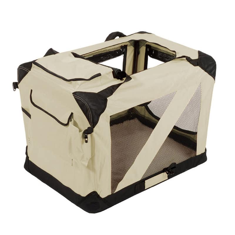 JESPET Indoor & Outdoor 3-Door Collapsible Soft-Sided Dog Crate