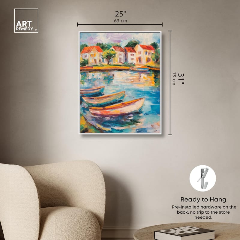 Bayside Calm II Canvas by Art Remedy