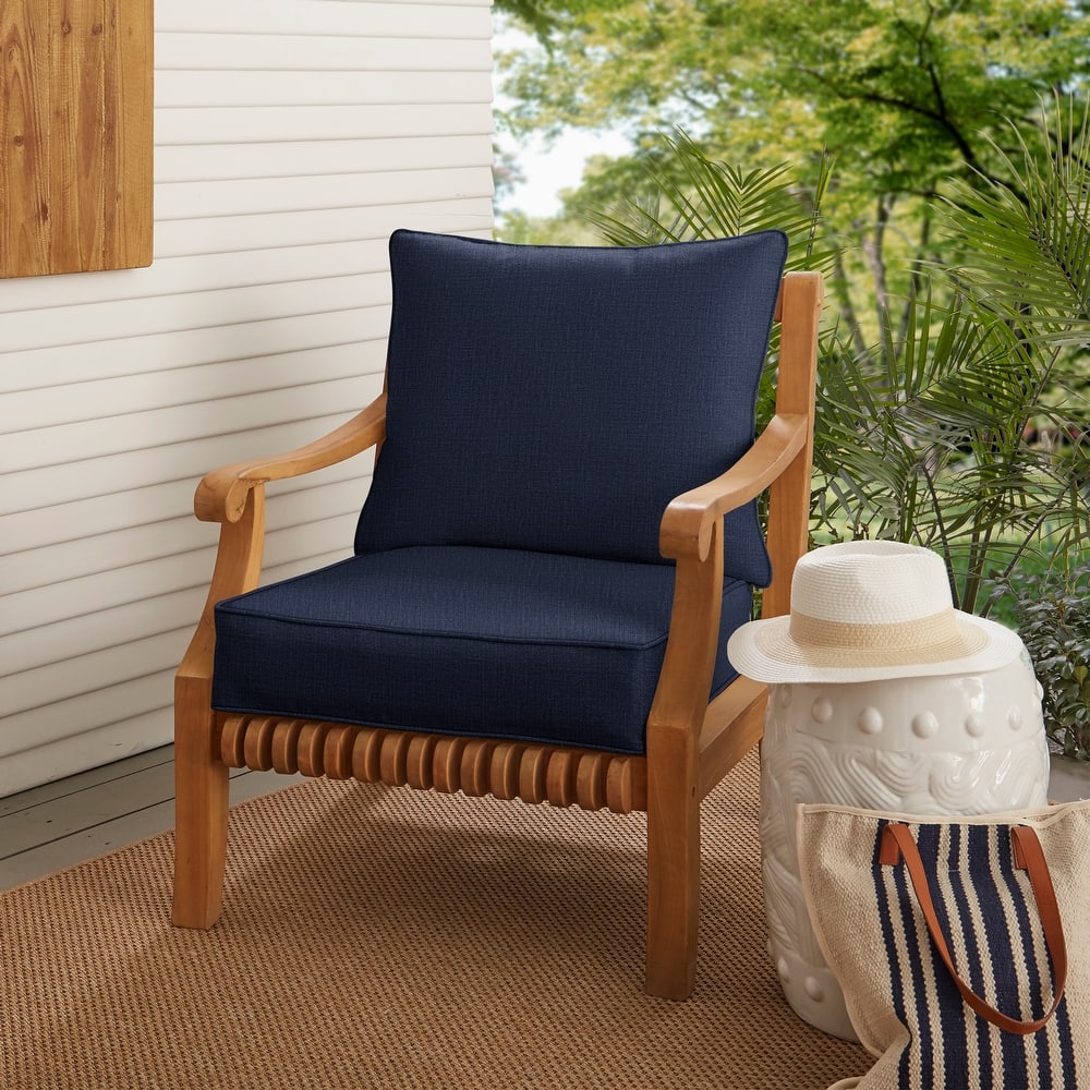 Sorra Home Indoor/Outdoor Corded Pillow and Cushion Chair Set