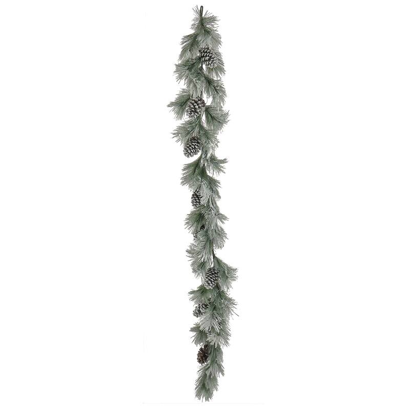 National Tree Company 7 ft. Snowy Pine Plastic Garland - 7 ft