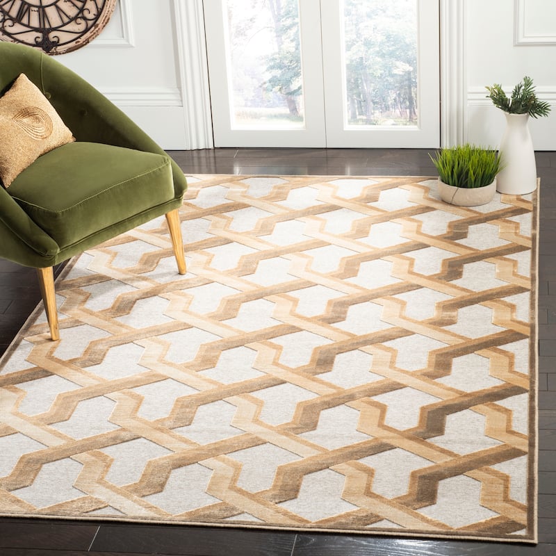 SAFAVIEH Paradise Elettra Modern Viscose Rug - 5'3" x 7'6" - Mouse - Rectangle