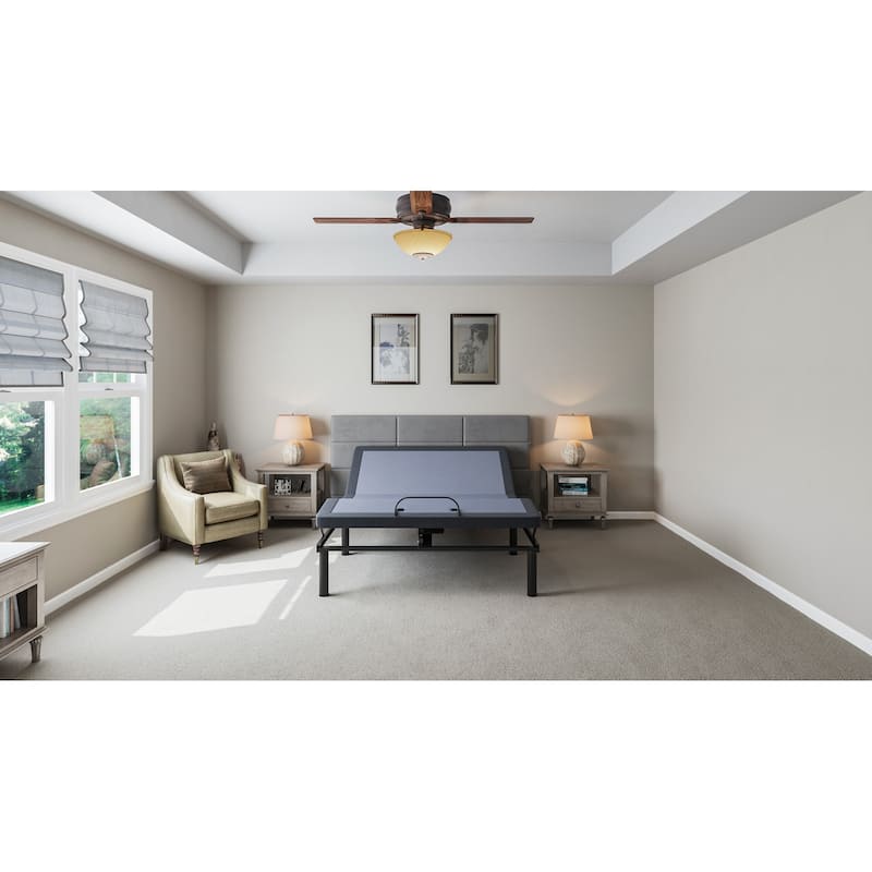 Adjustable Bed Base with Head and Foot Position Adjustments