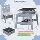 preview thumbnail 4 of 18, Costway 5-in-1 Kids' Table & Chair Set with Chalkboard, Whiteboard, 3 - See Details