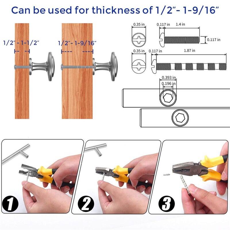 30 Pack 1-1/4 inch Kitchen Drawer Pulls