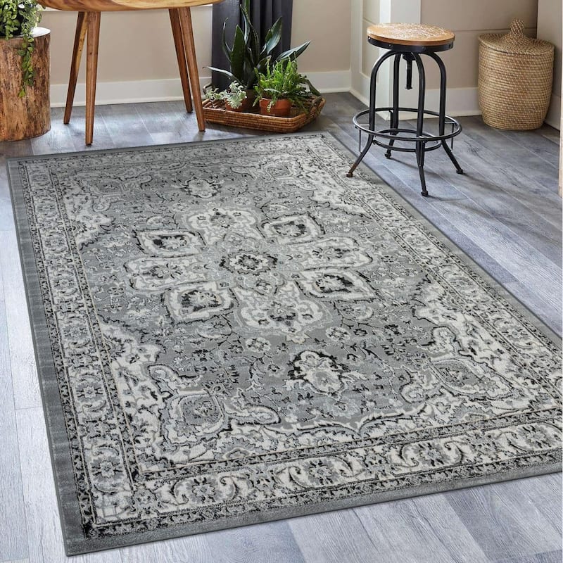 Luxe Weavers Oriental Medallion Floral Area Rug