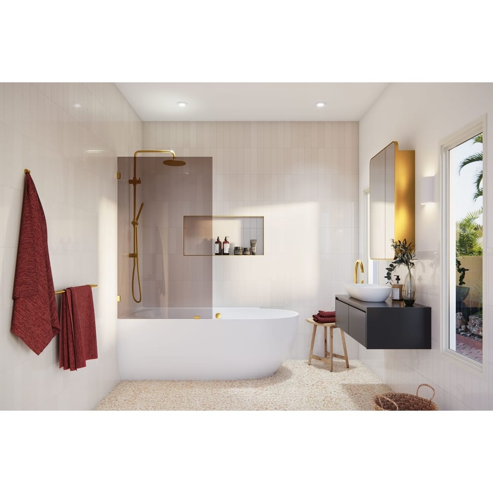 Glass Warehouse BTBF-34 Ursa 58-1/4" High x 34" Wide Shower Screen