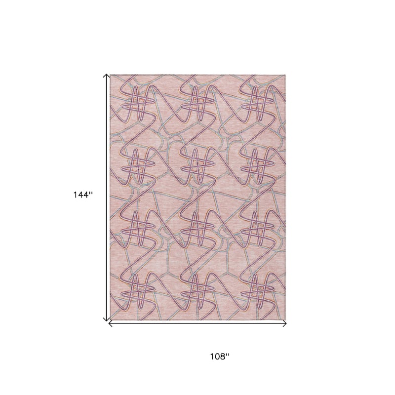HomeRoots Geometric Contemporary Rectangle Outdoor Rug