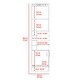 preview thumbnail 26 of 36, TUHOME Syrah Space Efficient Corner Bar Cabinet with 2-Doors