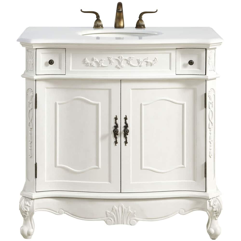 Elegant Lighting VF10136-VW Danville 36" Free Standing Single Basin