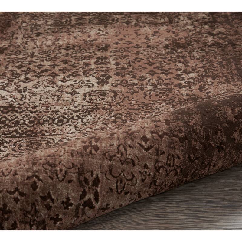 Nourison Karma Over-Dyed Distressed Vintage Abstract Area Rug