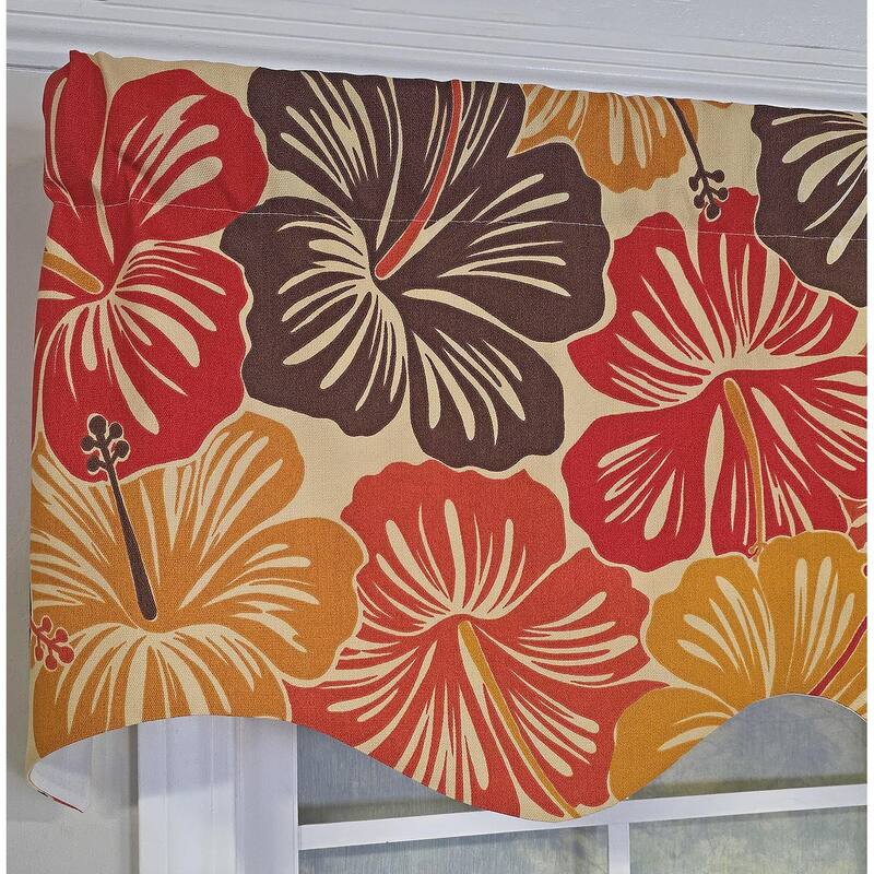 RLF Home Wild Hibiscus Regal Valance
