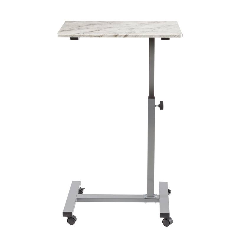 airLIFT 23.6" Overbed Height Adjustable Mobile Side Table Cart