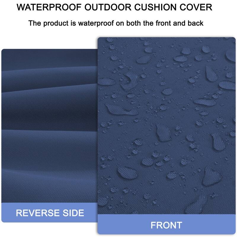 Outdoor Loveseat Cushion Set (Set of 1 Seats,48x24in, 2 Backs,24x18in )