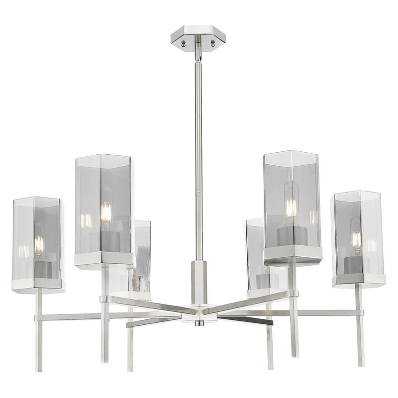 Innovations Lighting 463-6CR-G463-8SM Blakeley 6 Light 32" Wide - Satin Nickel