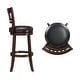 preview thumbnail 11 of 21, Rovinj Upholstered Back Swivel Bar Stool - Barstool