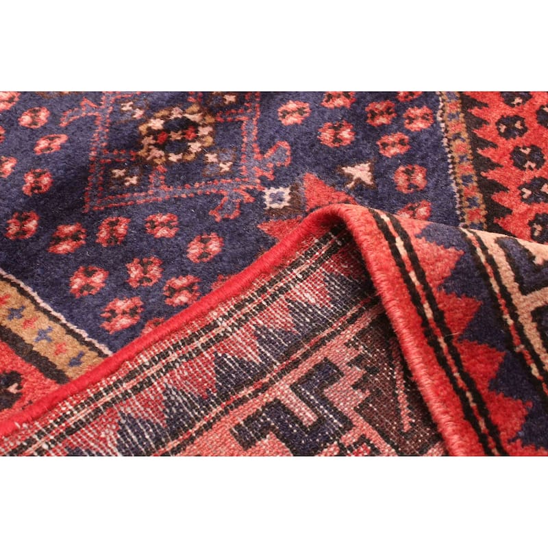 ECARPETGALLERY Hand-knotted Andelz Red Wool Rug - 3'5 x 9'10