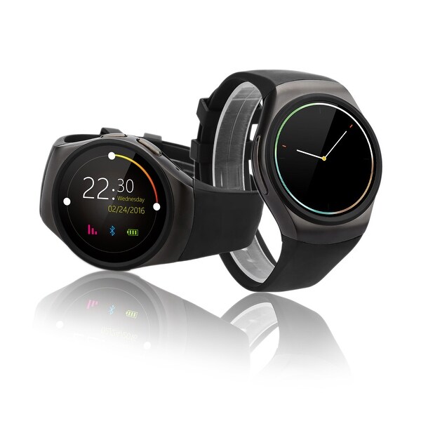 Indigi® A18 iOS & Android Compatible SmartWatch & Phone - Android Watch OS + Pedometer + Heart Monitor + Sleep Monitor