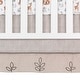 preview thumbnail 6 of 7, Lambs & Ivy Painted Forest Gray/Beige Woodland Animals 4-Piece Nursery Baby Crib Bedding Set