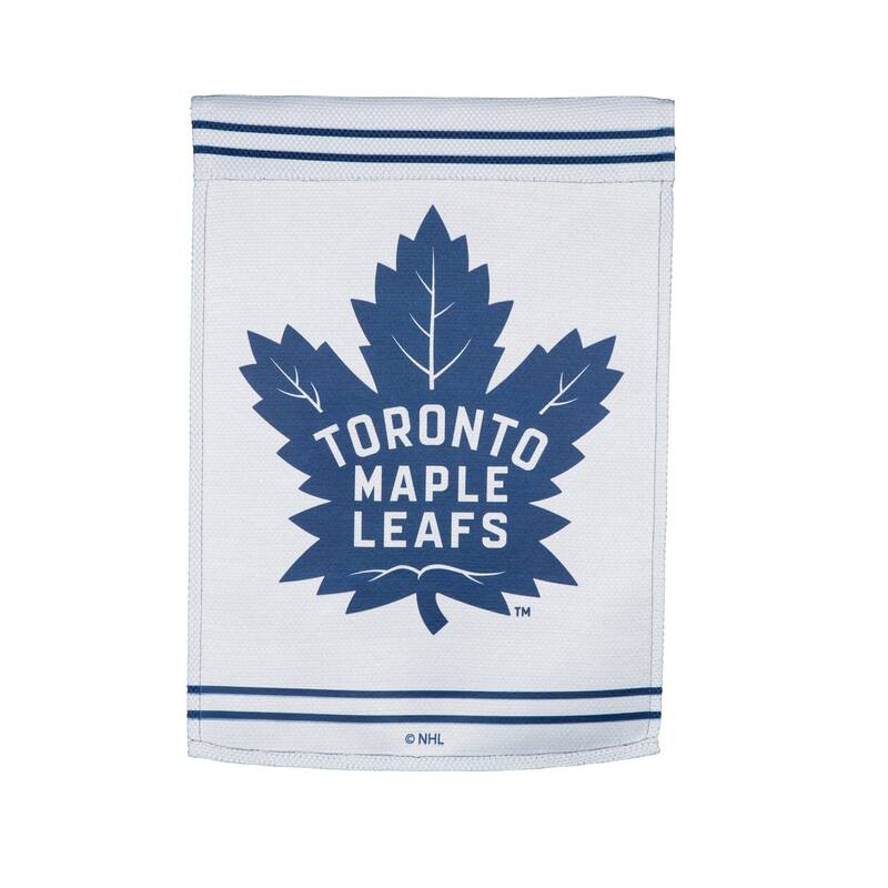 Embossed Suede Flag, Garden Size, Toronto Maple Leafs