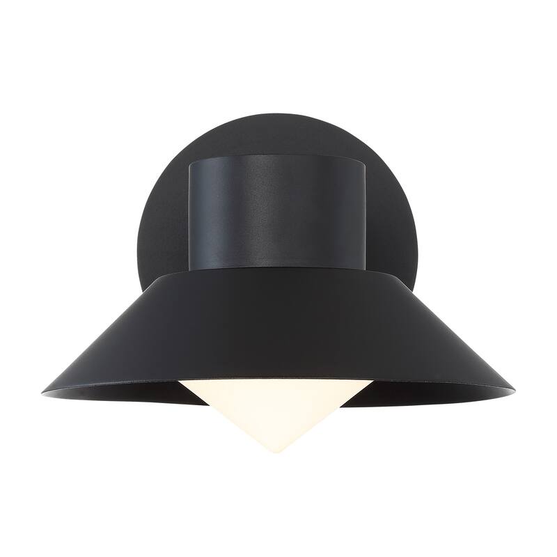 Oslo 8in LED Indoor or Outdoor Wall Light 3000K in Black