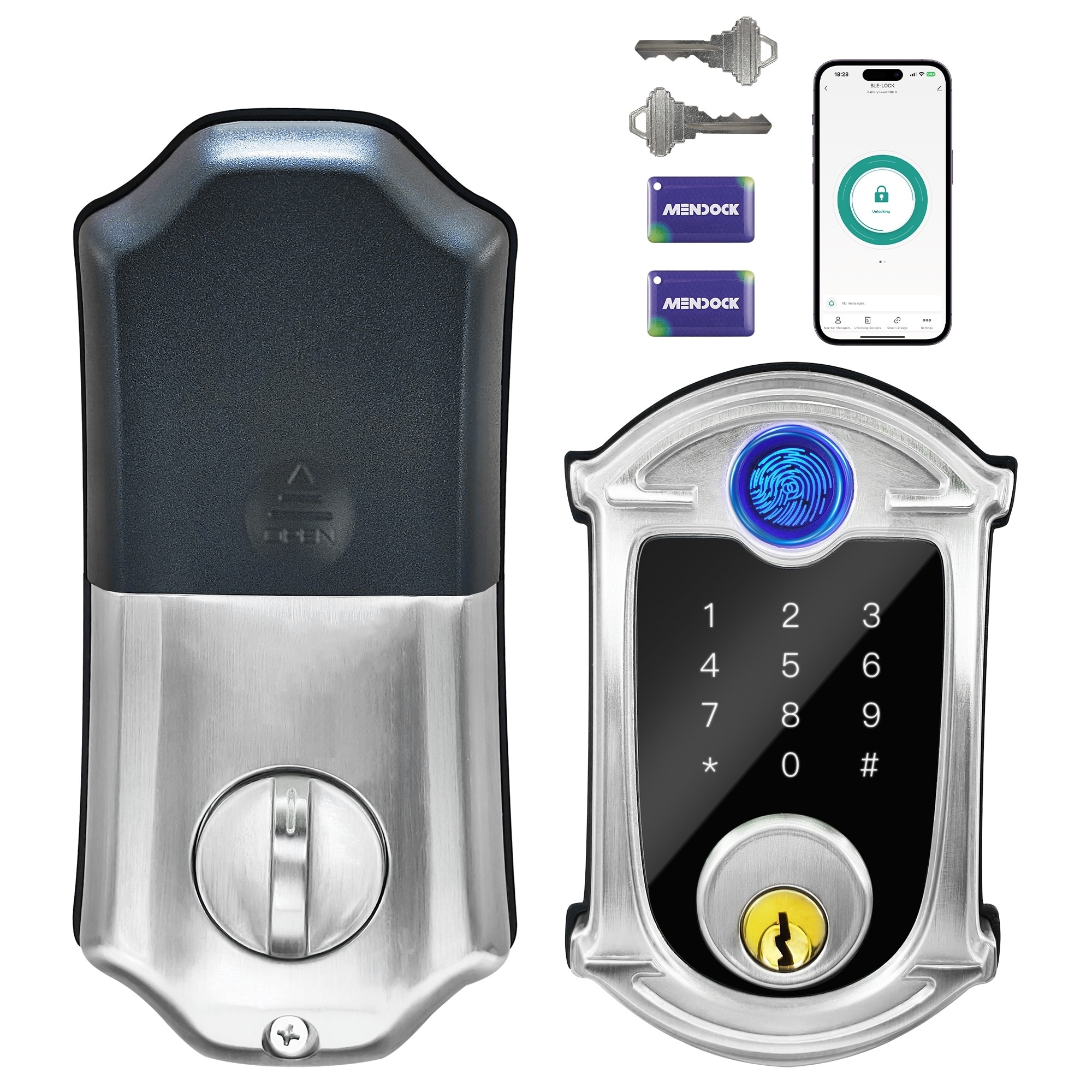 Smart Lock with Bluetooth, Fingerprint and Auto-Lock