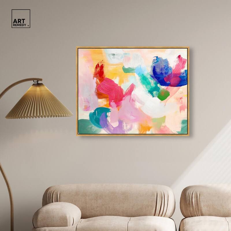 Pastel Riot I Colorful Canvas by Art Remedy