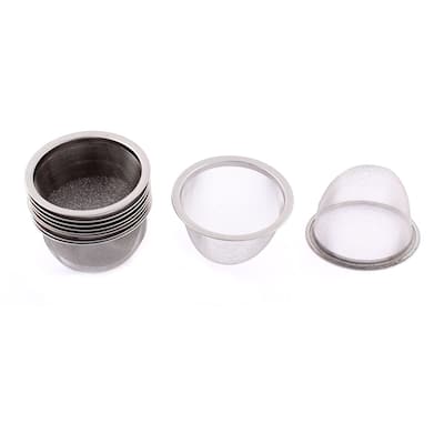75mm Dia Stainless Steel Wire Mesh Tea Infuser Strainer Basket 10 Pcs - Silver Tone