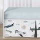 preview thumbnail 4 of 4, Sweet Jojo Designs Vintage Airplane Boy 4pc Nursery Crib Bedding Set Green Blue Yellow Airplanes Plane Transportation Clouds Sun