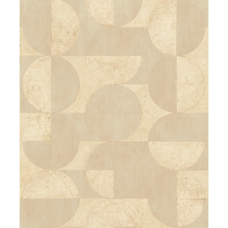 Advantage Barcelo Light Brown Circles Wallpaper