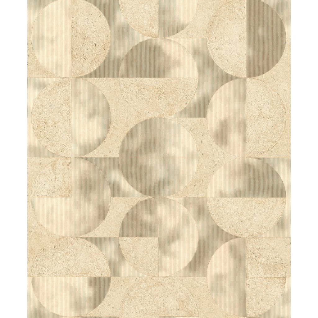 Advantage Barcelo Light Brown Circles Wallpaper