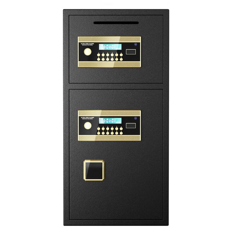 Large Double-door Coin-operated Safe,Digital Security Safe with Fireproof and Waterproof Bag,6.0 Cubic Feet Safe Box
