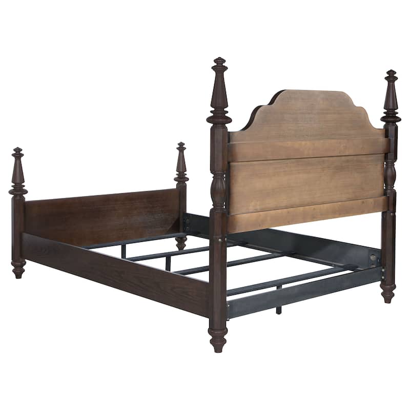 Andover Four Poster Bed Dark Oak