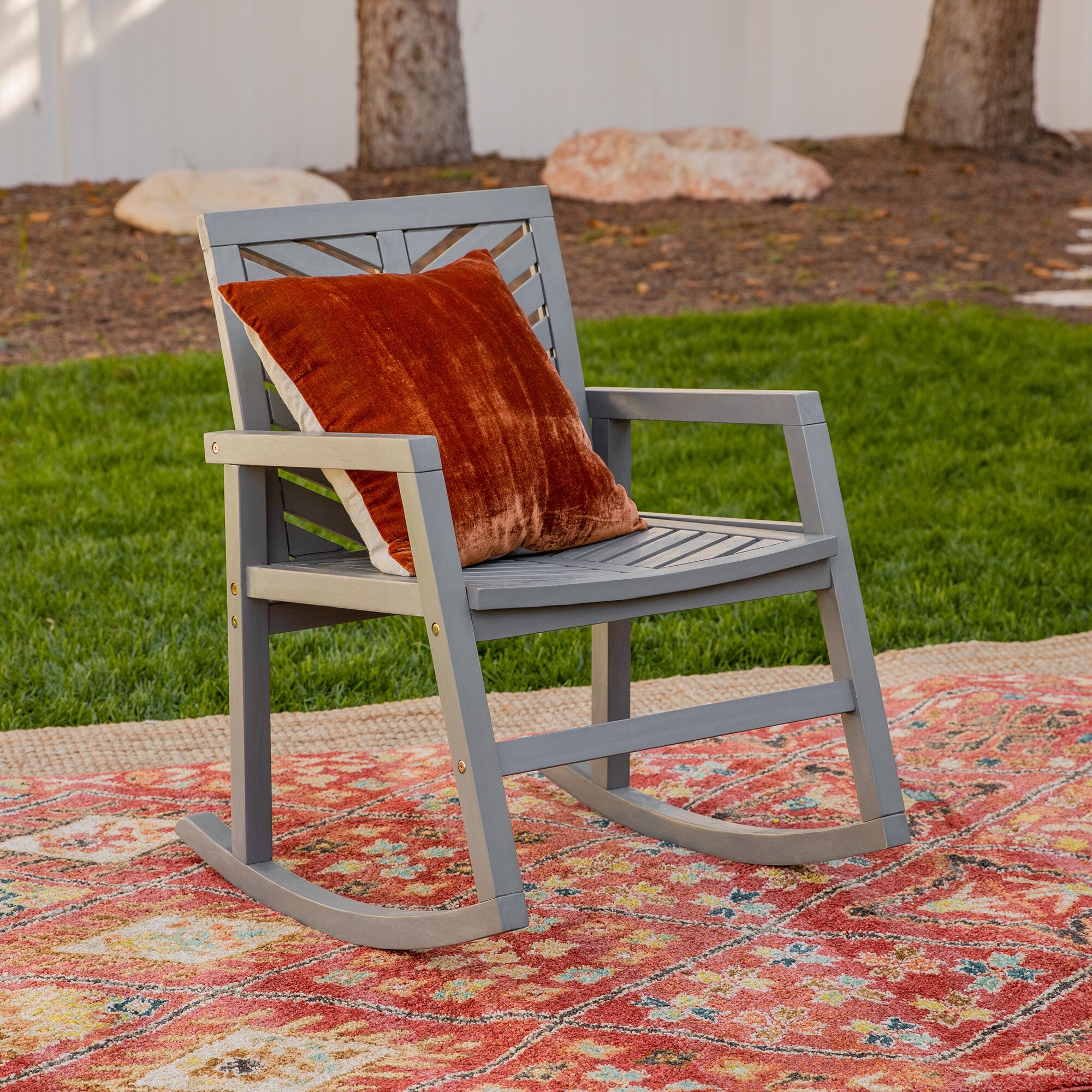 chevron glider rocker