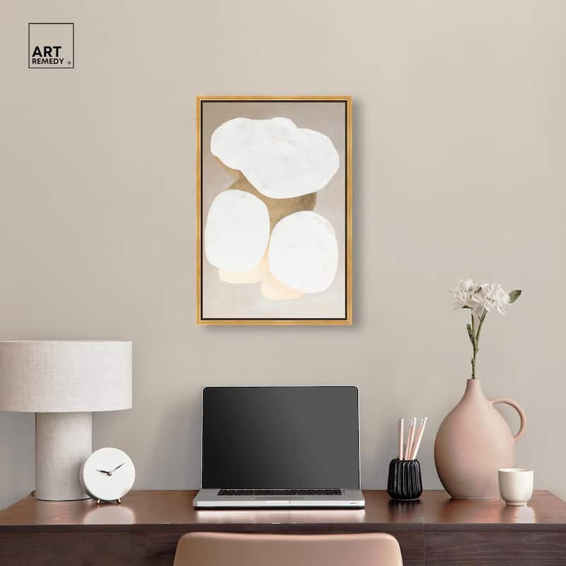 Stacked Stones II Canvas by Art Remedy