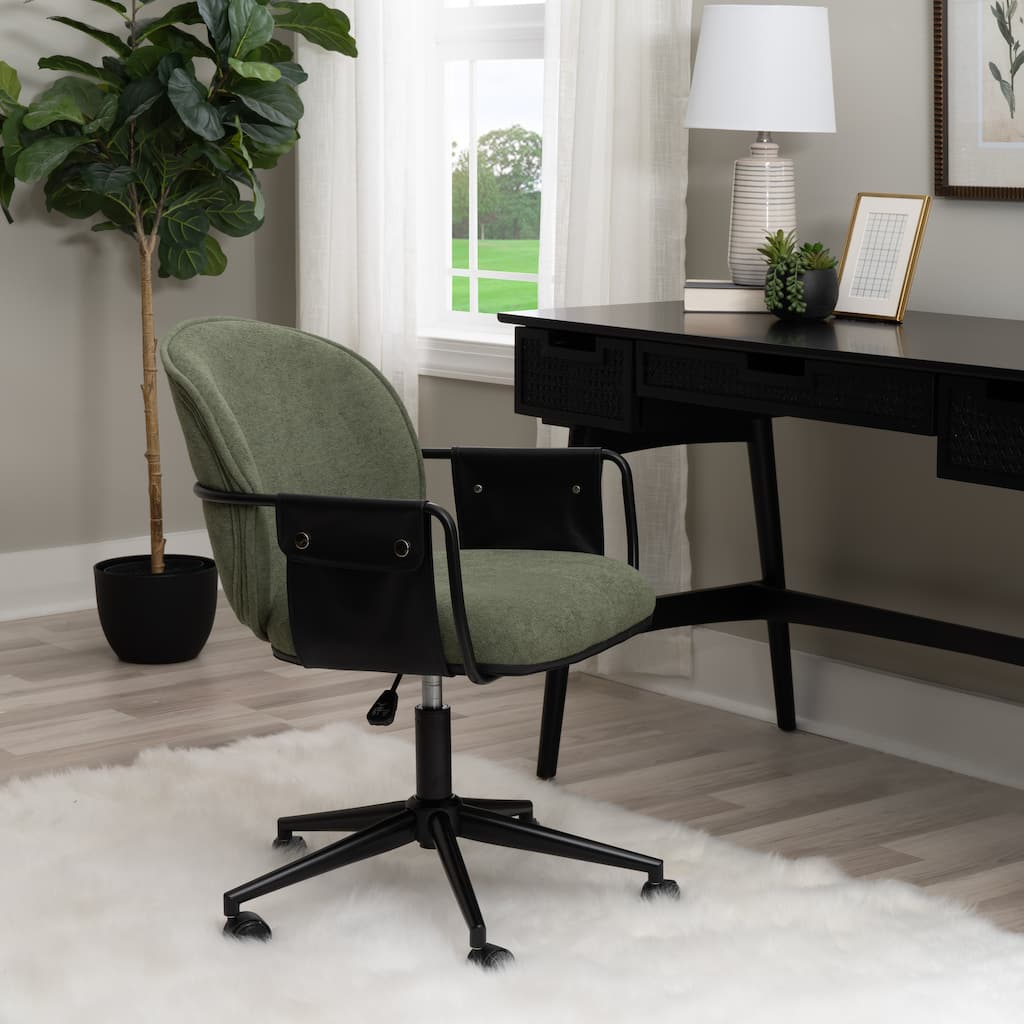 Karri Adjustable Office Chair with Black Base