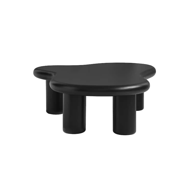 Irregular Cloud Coffee Table, Cute End Table With 4 Legs